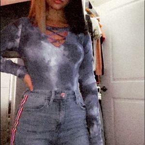 Hollister blue long sleeve